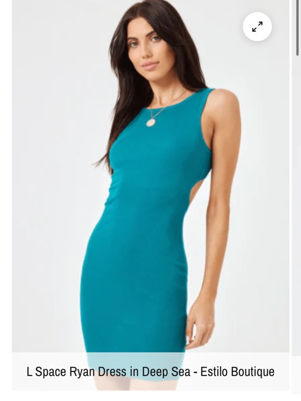 L Space Ryan Dress | Deep Sea Turquoise Size Small Spring Resort Midi Like New